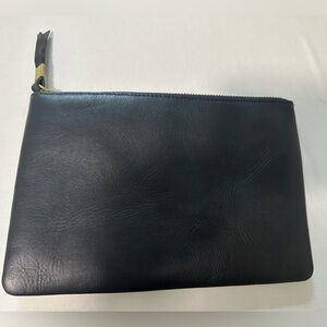 NWT Black Madewell Leather the Pouch Clutch